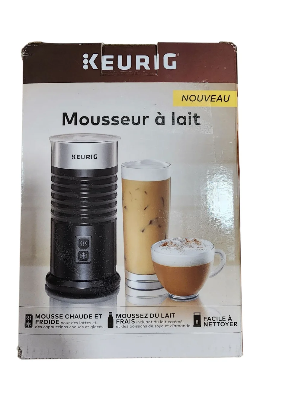 Keurig Milk Frother Standalone Hot & Cold 6 Oz Black Non-Dairy Milk Lattes